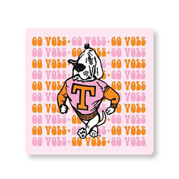 Pink "Go Vols" Smokey Struts Sticker