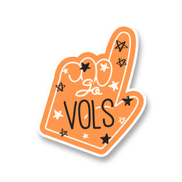 Go Vols Foam Finger Decal