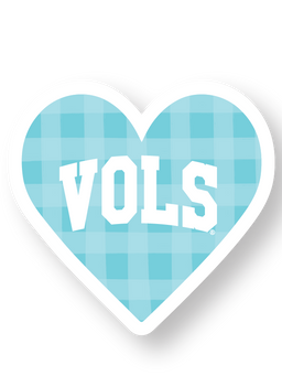 Pastel "VOLS" Heart Sticker (4 Colors)