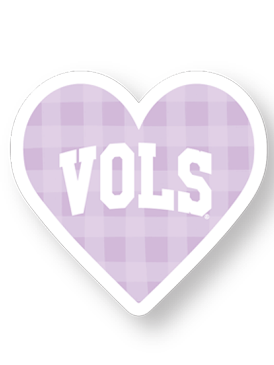 Pastel "VOLS" Heart Sticker (4 Colors)