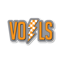 Vols Checkerboard Lightning Bolt Decal