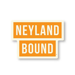 Orange & White Neyland Bound Sticker