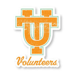 Orange Interlocking "UT" Volunteers Sticker