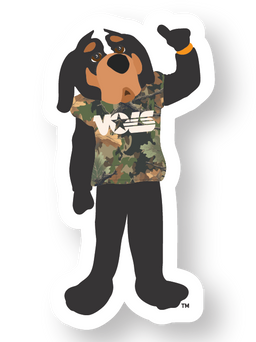 Camo Smokey Mascot Sticker