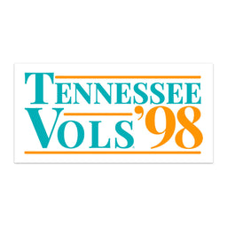 Tennessee Vols Bumper Sticker|Tennessee Vols 1998 Throwback Decal