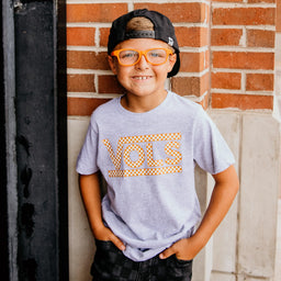 Kids Vols Checkerboard T-shirt|Kids VOLS Checkerboard T-Shirt