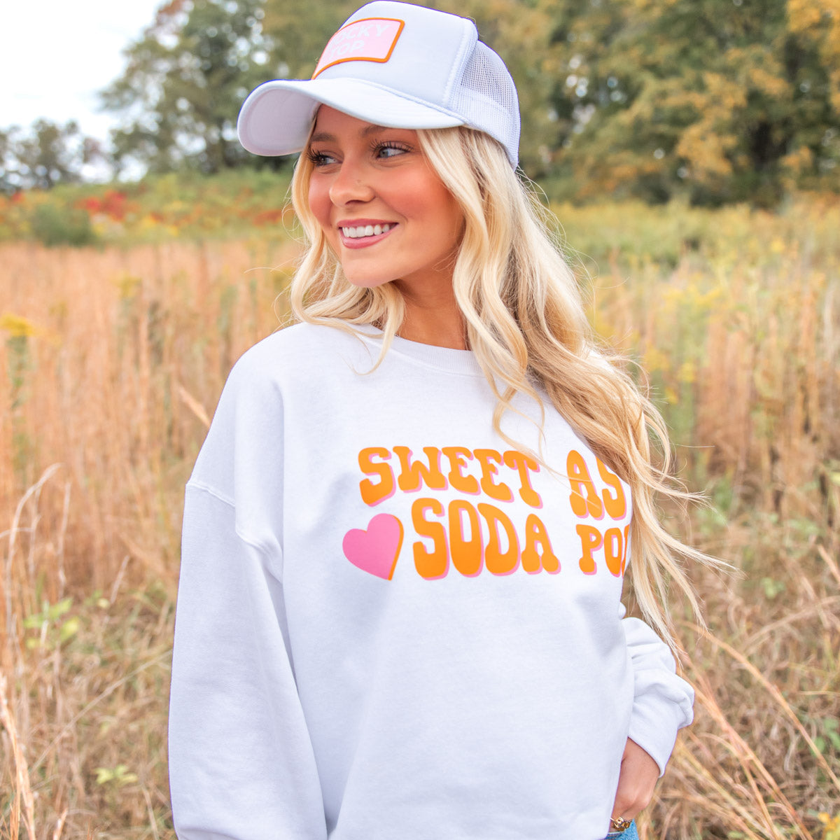 Sweet as Soda Pop cre sweatshirt|Colorful Rocky Top Sweatshirt