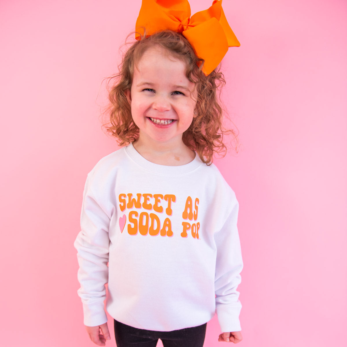 Kids Sweet As Soda Pop Sweatshirt|Cute little girls sweatshirt|Sweet Girls Sweatshirt