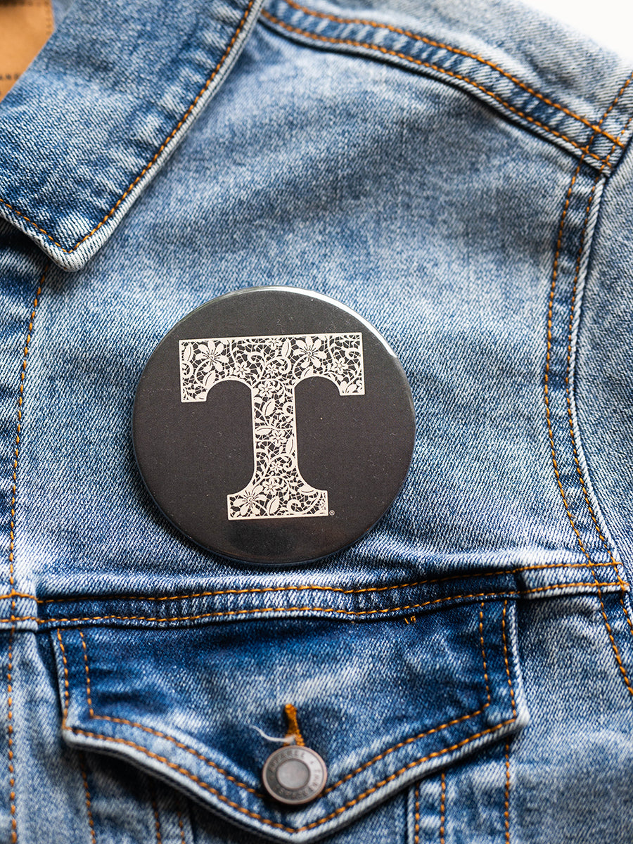 3" Lace "Power T" Button (3 Colors)