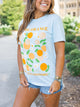 "Go Big Orange" Floral Short-Sleeve T-Shirt (2 Colors)