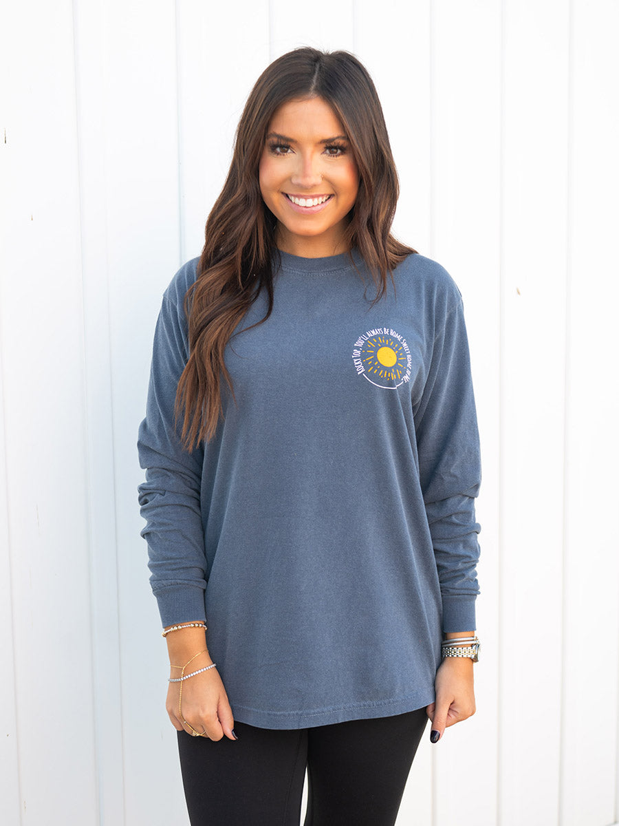 Rocky Top Lyrics Long-Sleeve T-Shirt, Denim Blue