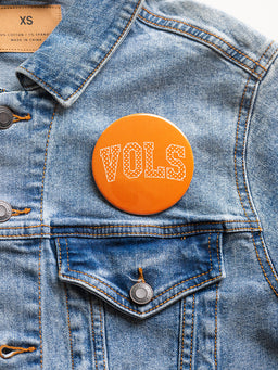 3" Polka-Dot Vols Button (2 Colors)