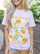 "Go Big Orange" Floral Short-Sleeve T-Shirt (2 Colors)