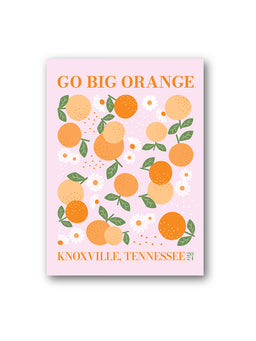 "Go Big Orange" Floral Sticker (2 Colors)