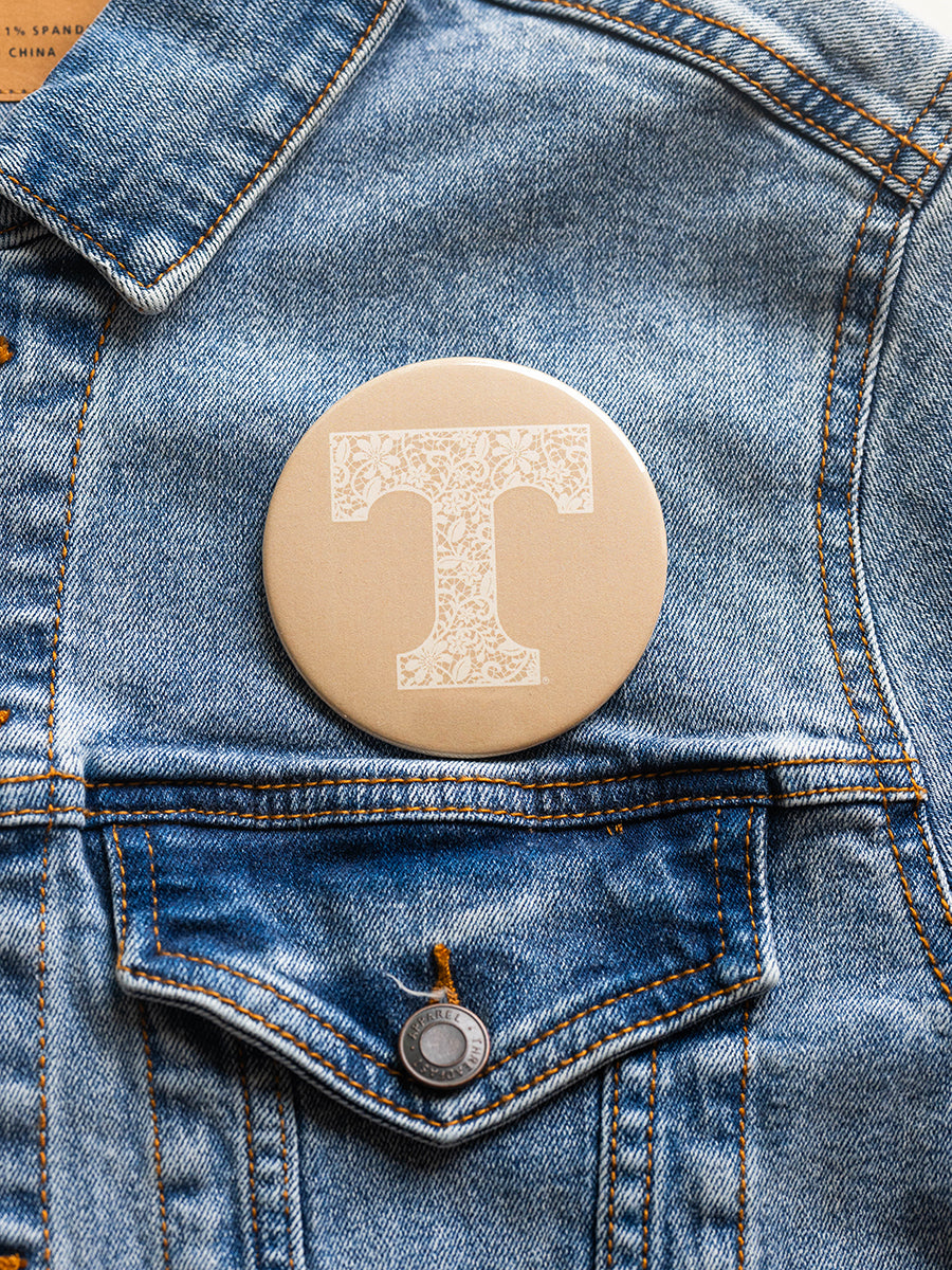 3" Lace "Power T" Button (3 Colors)