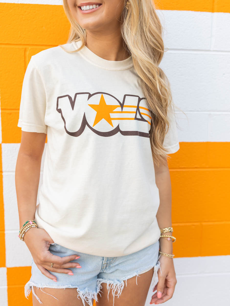 Cream Vols Star Short-Sleeve T-Shirt