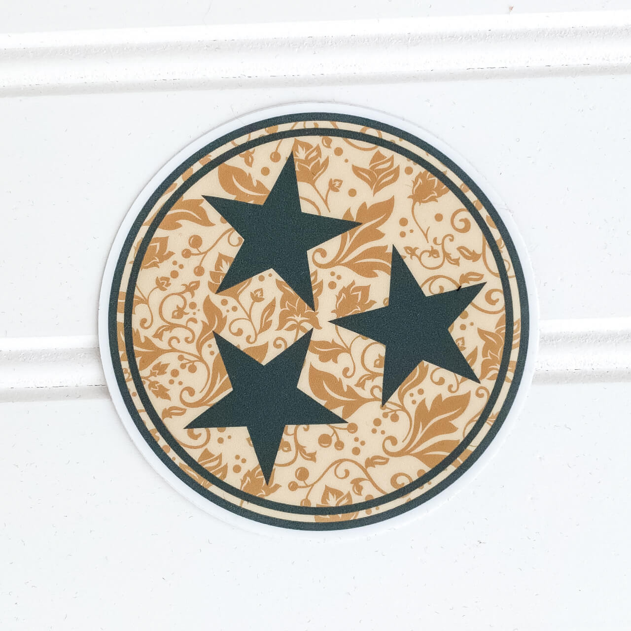 Orange and White Groovy Go Vols Decal|Autumn Floral Tennessee Tristar Decal|Go Vols Spotlight Decal in Orange White and Grey|Tennessee Football Helmet Decal|Rock N Roll Lightning Strike Vols Decal
