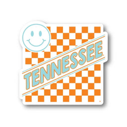 Tennessee Checkerboard Smiley Decal