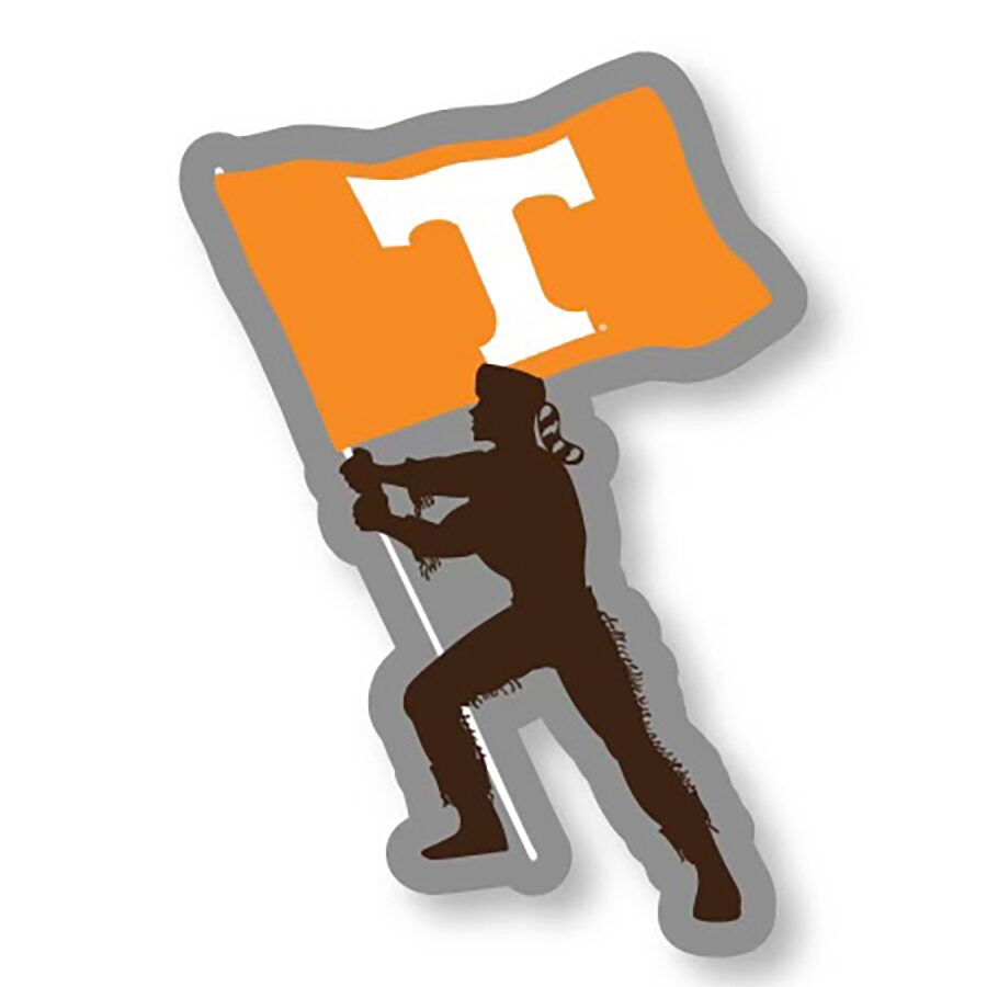 Davy Crockett "Power T" Flag Sticker