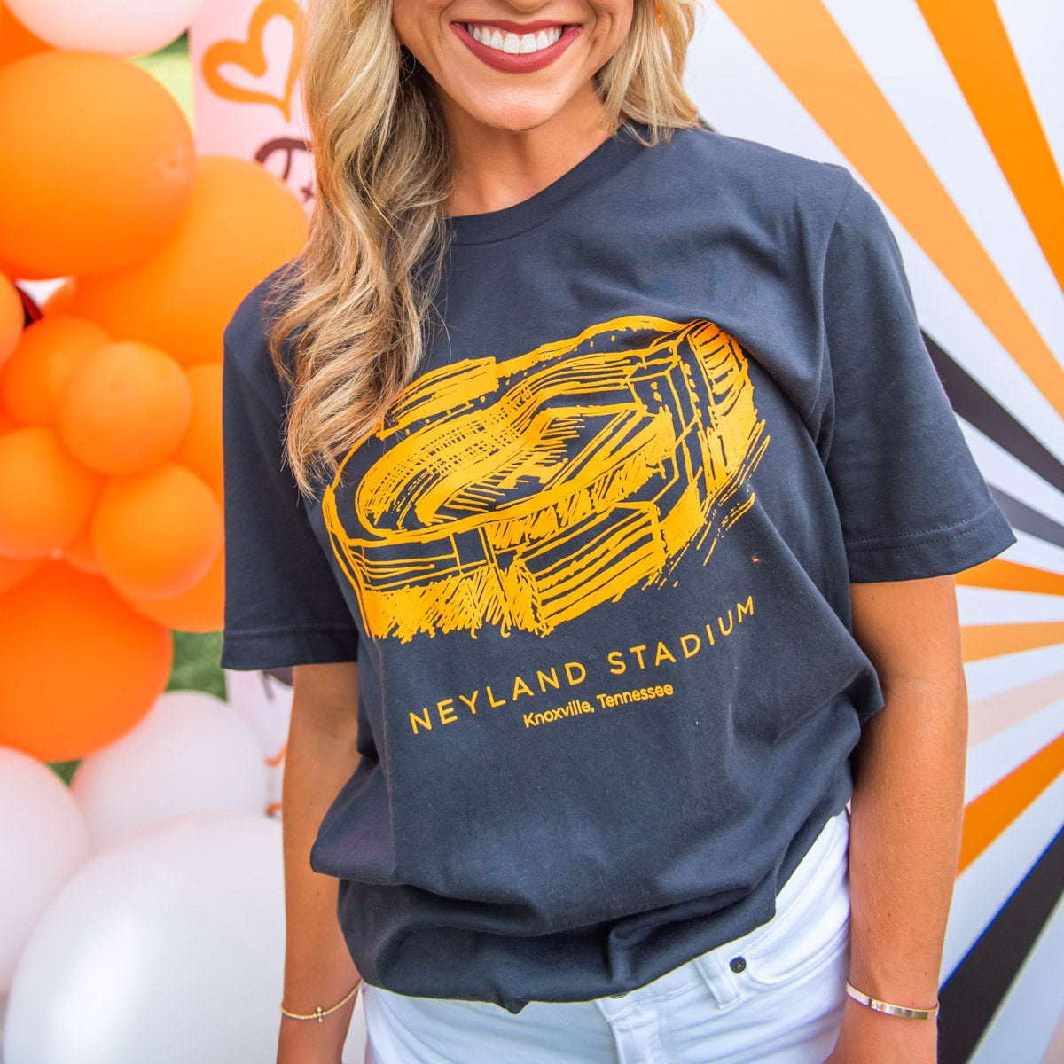 Neyland Stadium Charcoal T-Shirt|