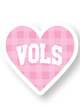 Pastel "VOLS" Heart Sticker (4 Colors)