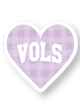 Pastel "VOLS" Heart Sticker (4 Colors)