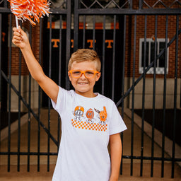 Kids Tennessee Football Cartoon T-Shirt|Kids Cartoon Vols Football T-Shirt