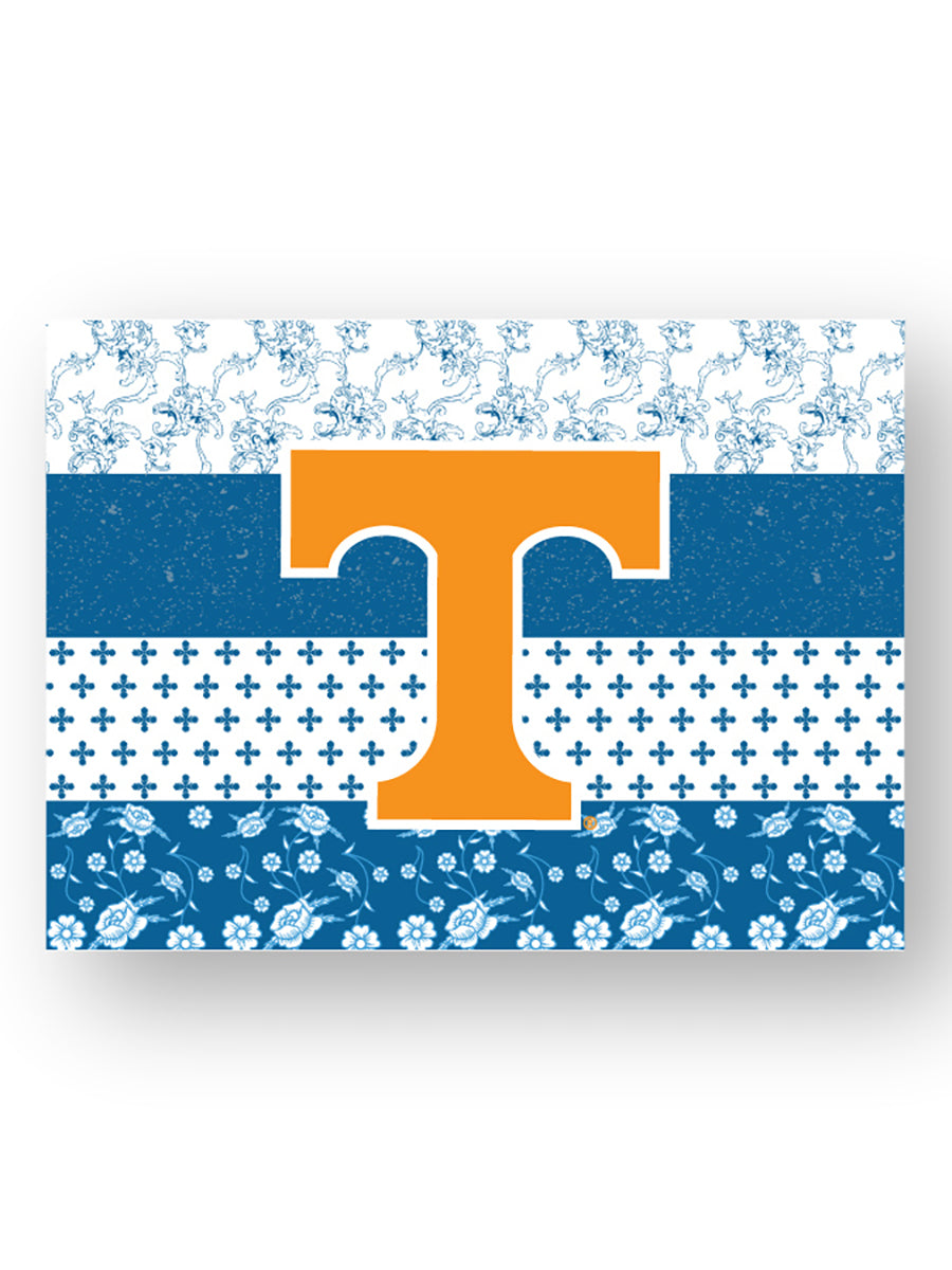 Blue Quilt Stripe Power T Sticker