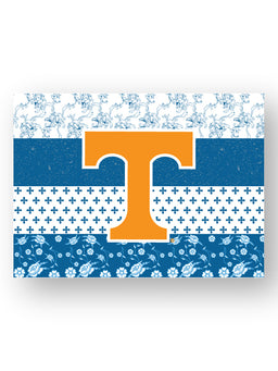 Blue Quilt Stripe Power T Sticker