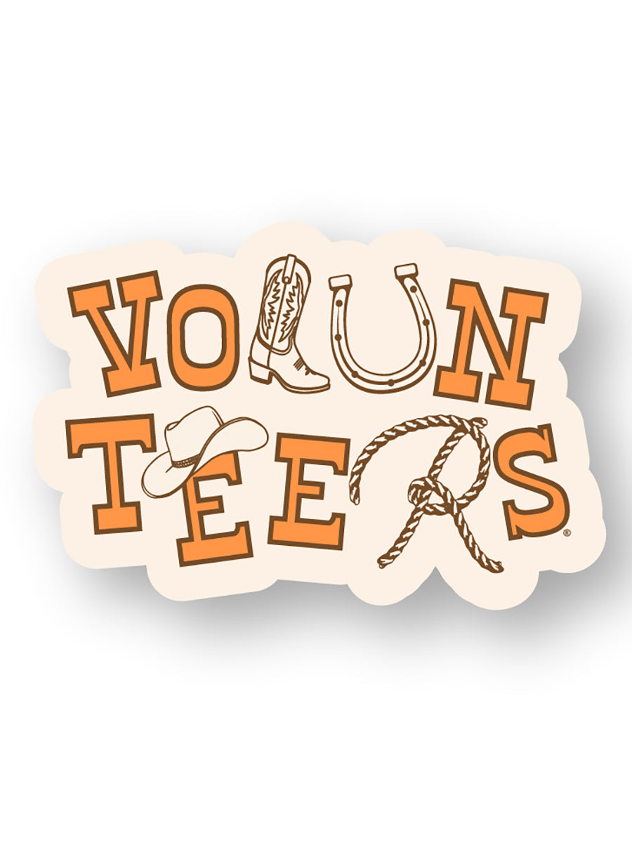 Western Style Volunteers Sticker