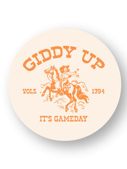 "Giddy Up It's Gameday" Horse Sticker