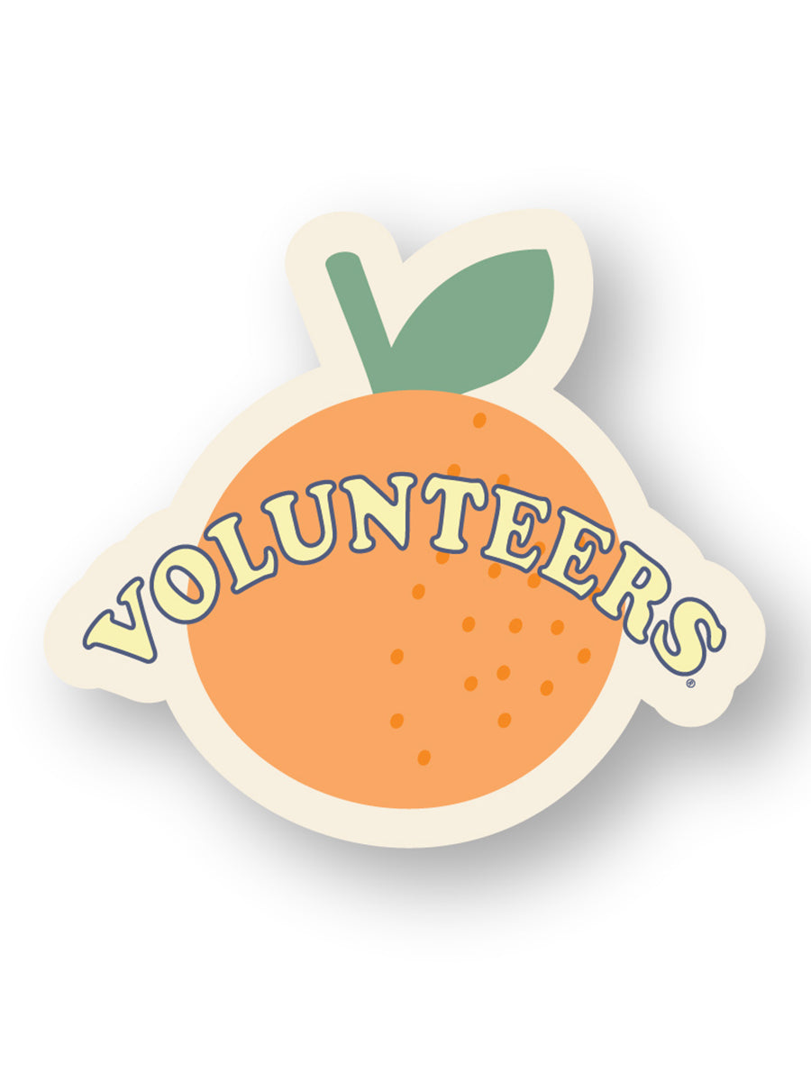 "VOLUNTEERS" Arch and Orange Sticker