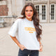 Tennessee Boxy Cropped Crew|White Tennessee VOLS Cropped Crew|White Tennessee Boxy Short-Sleeve Crew