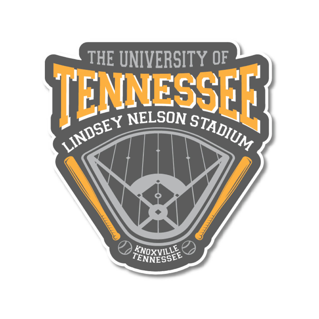 Tennessee Baseball Vols Games||Tennessee Basebal Stadium Decal