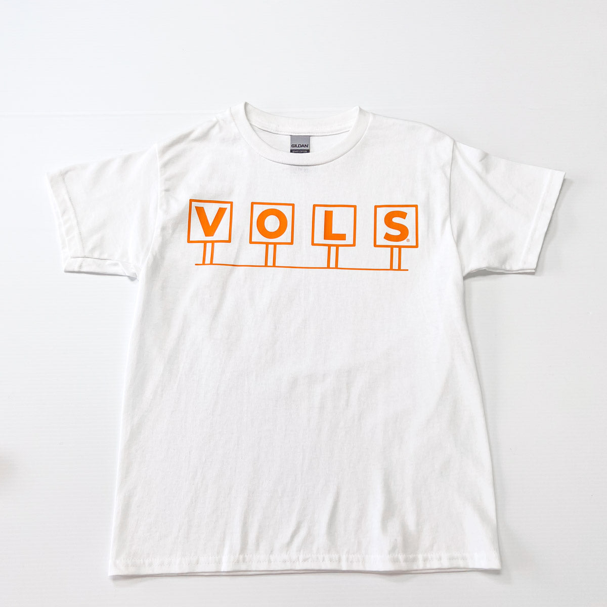 Kids VOLS T-Shirt|Kids Orange VOLS T-Shirt|White VOLS T-Shirt|KIds Vols T-Shirt