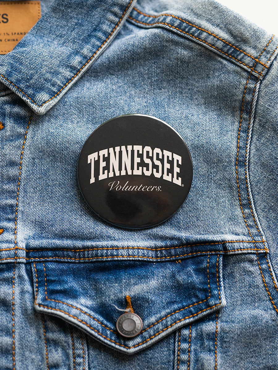 3" Cream and Black "Tennessee Volunteers" Button (2 Colors)