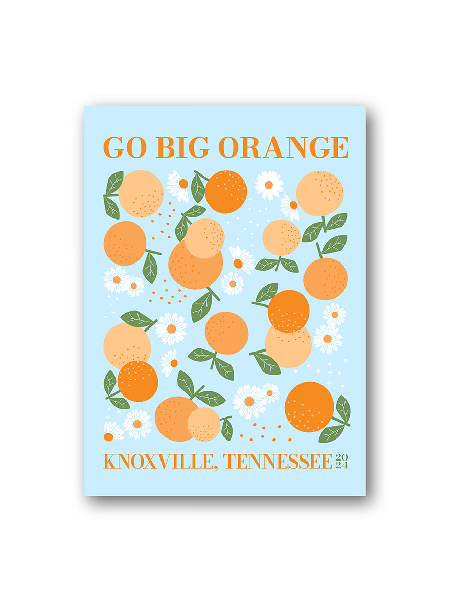 "Go Big Orange" Floral Sticker (2 Colors)
