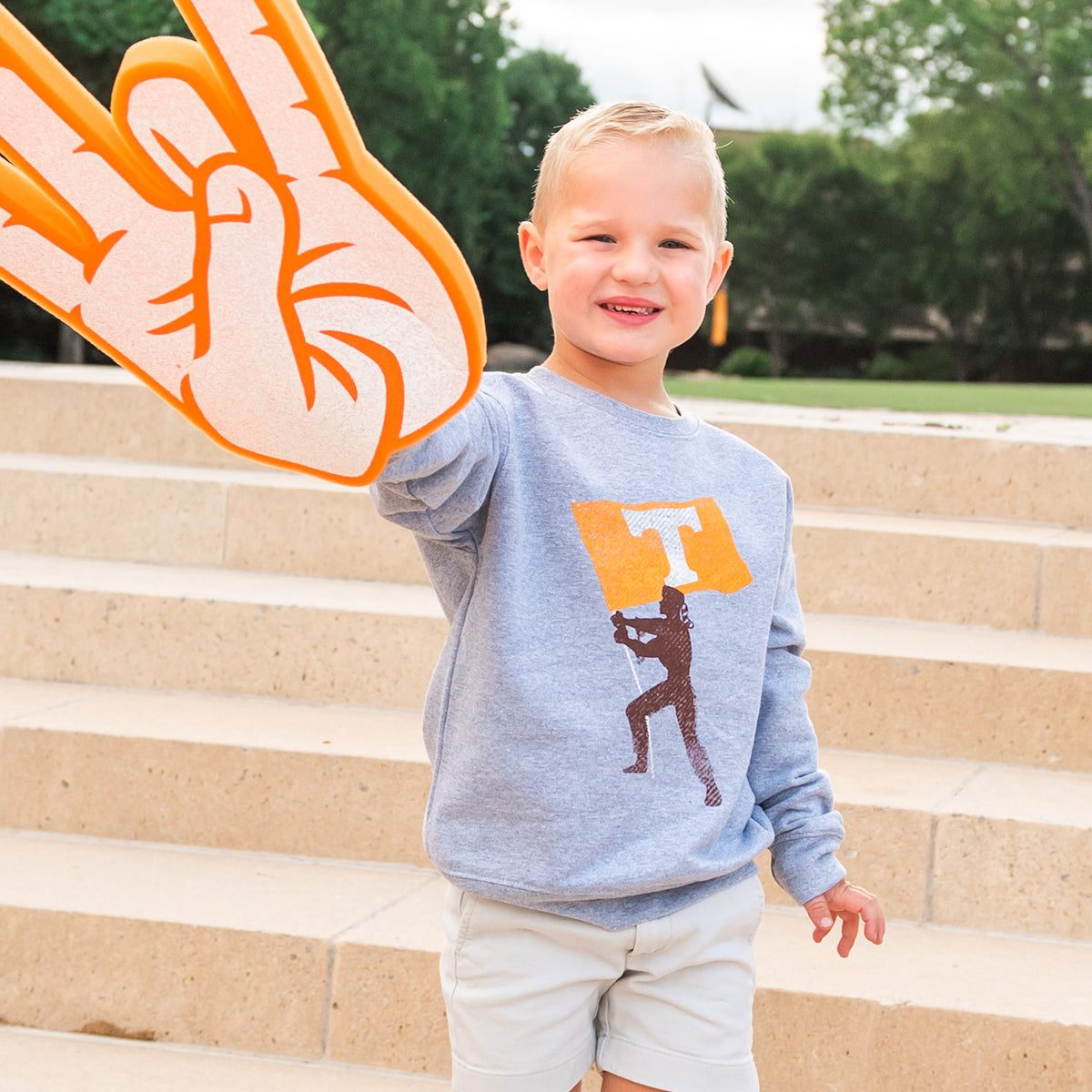 Davy Crockett Crew Sweatshirt, Toddler & Youth