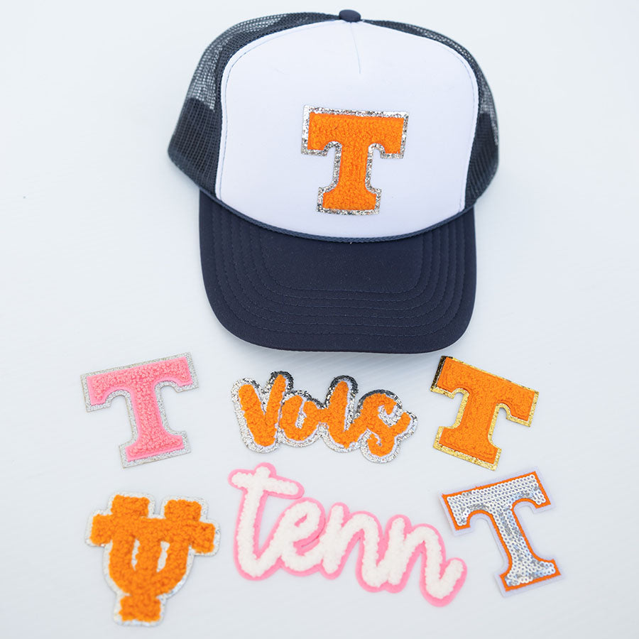 Custom Navy & White Trucker Hat