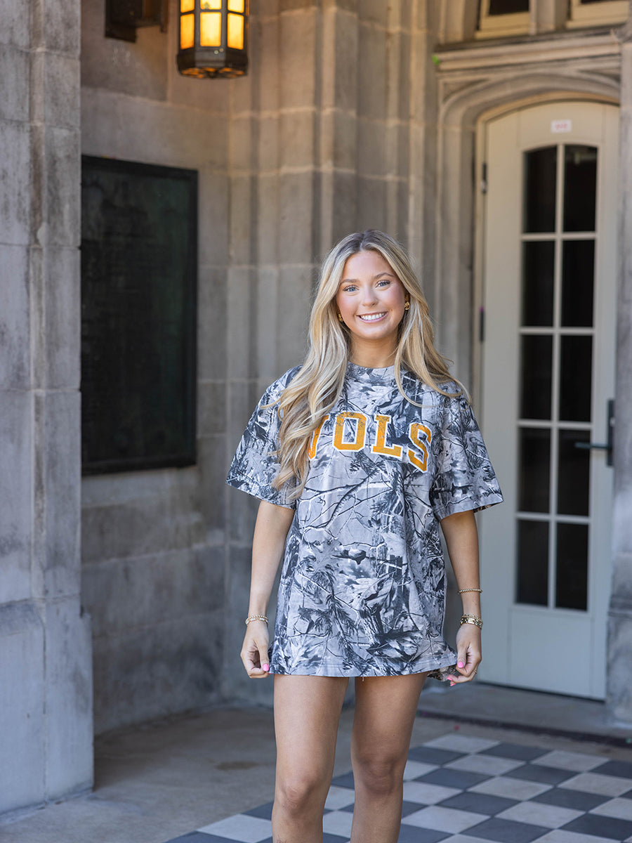 Orange "Vols" Camo Short-Sleeve T-Shirt