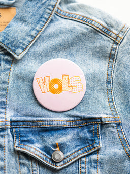 3" Patchwork "Vols" Button