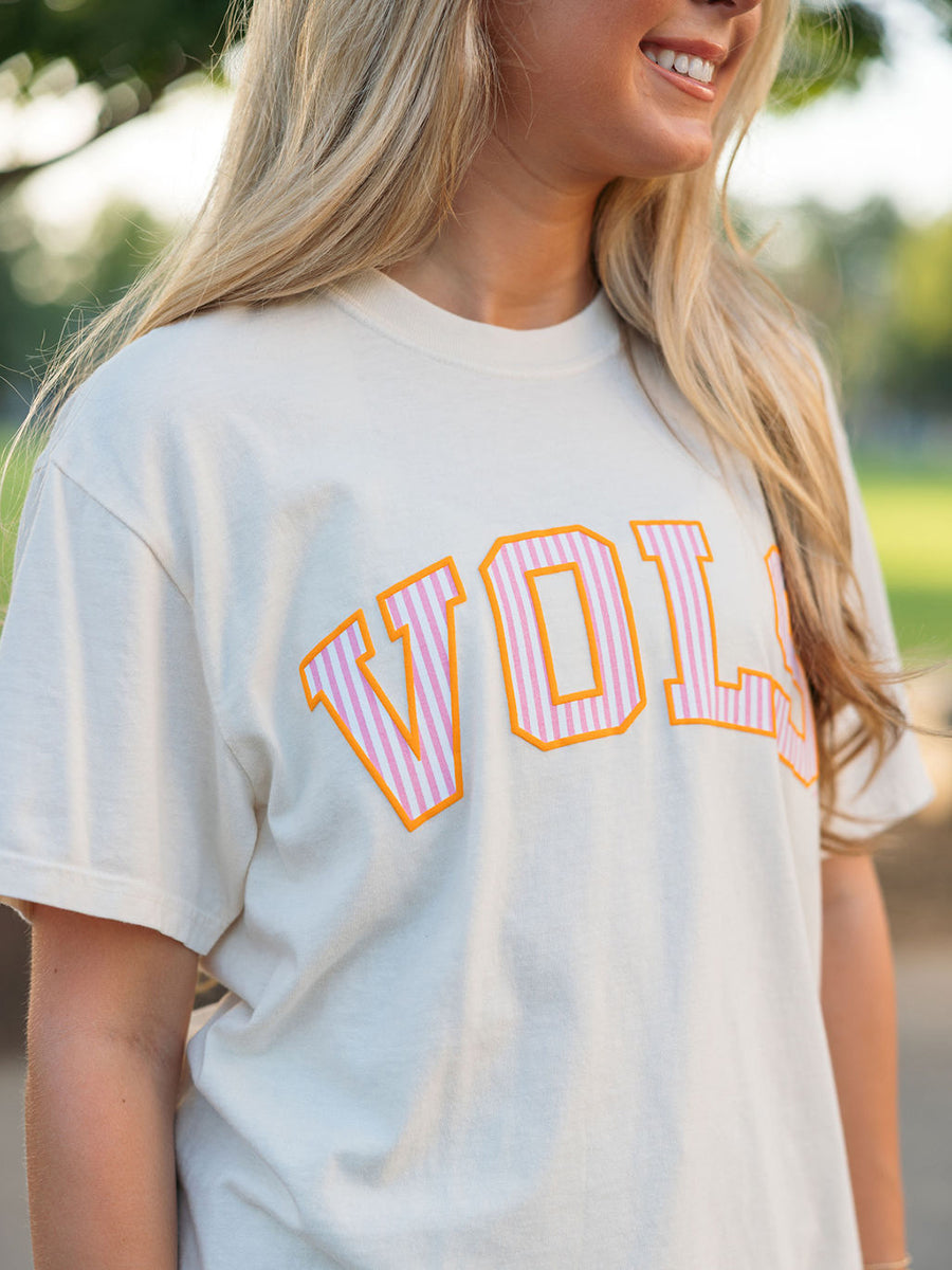 Vols Pink Pinstripe Short-Sleeve T-Shirt, Toddler & Youth