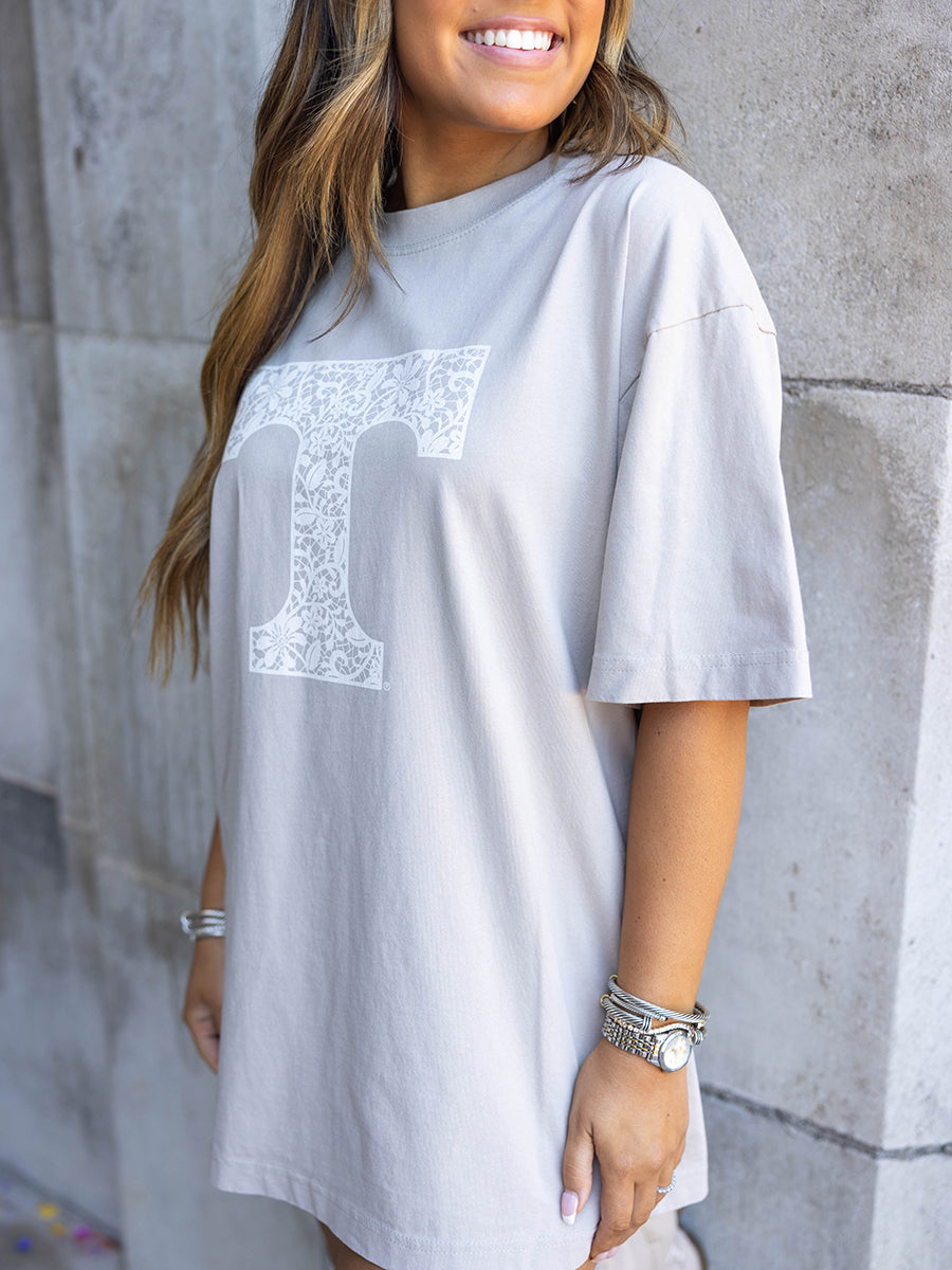 Lace "Power T" Short-Sleeve T-Shirt