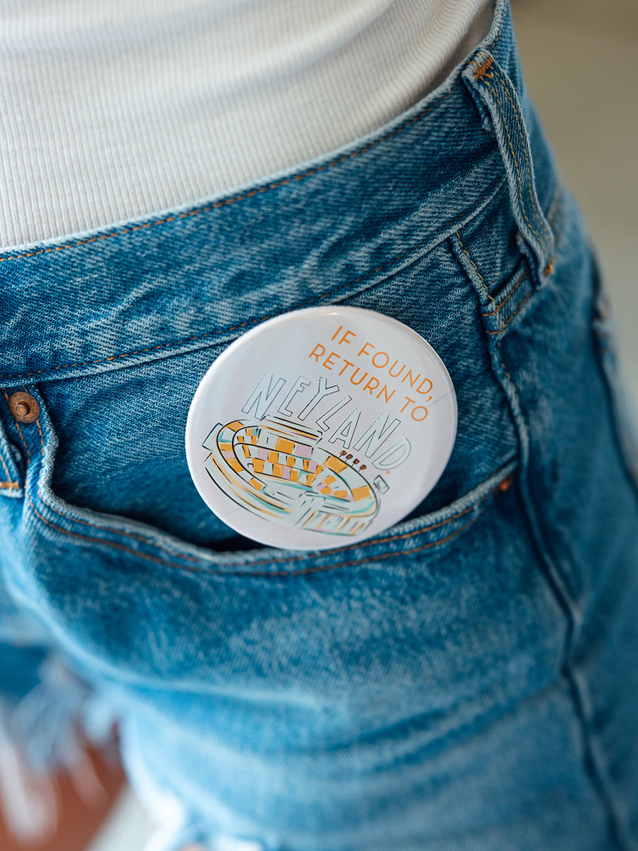 3" If Found Return to Neyland Button