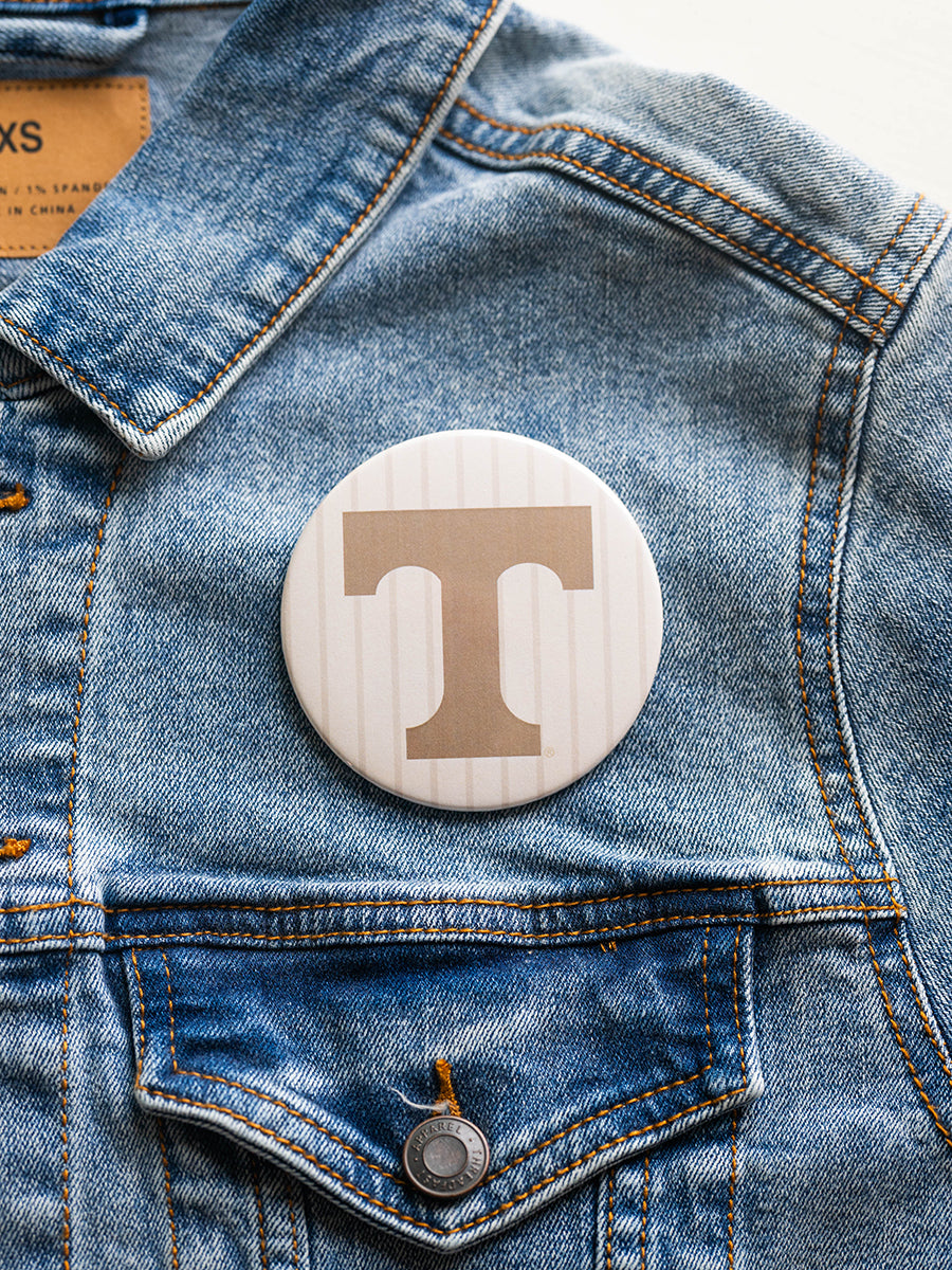3" Striped Background "Power T" Button