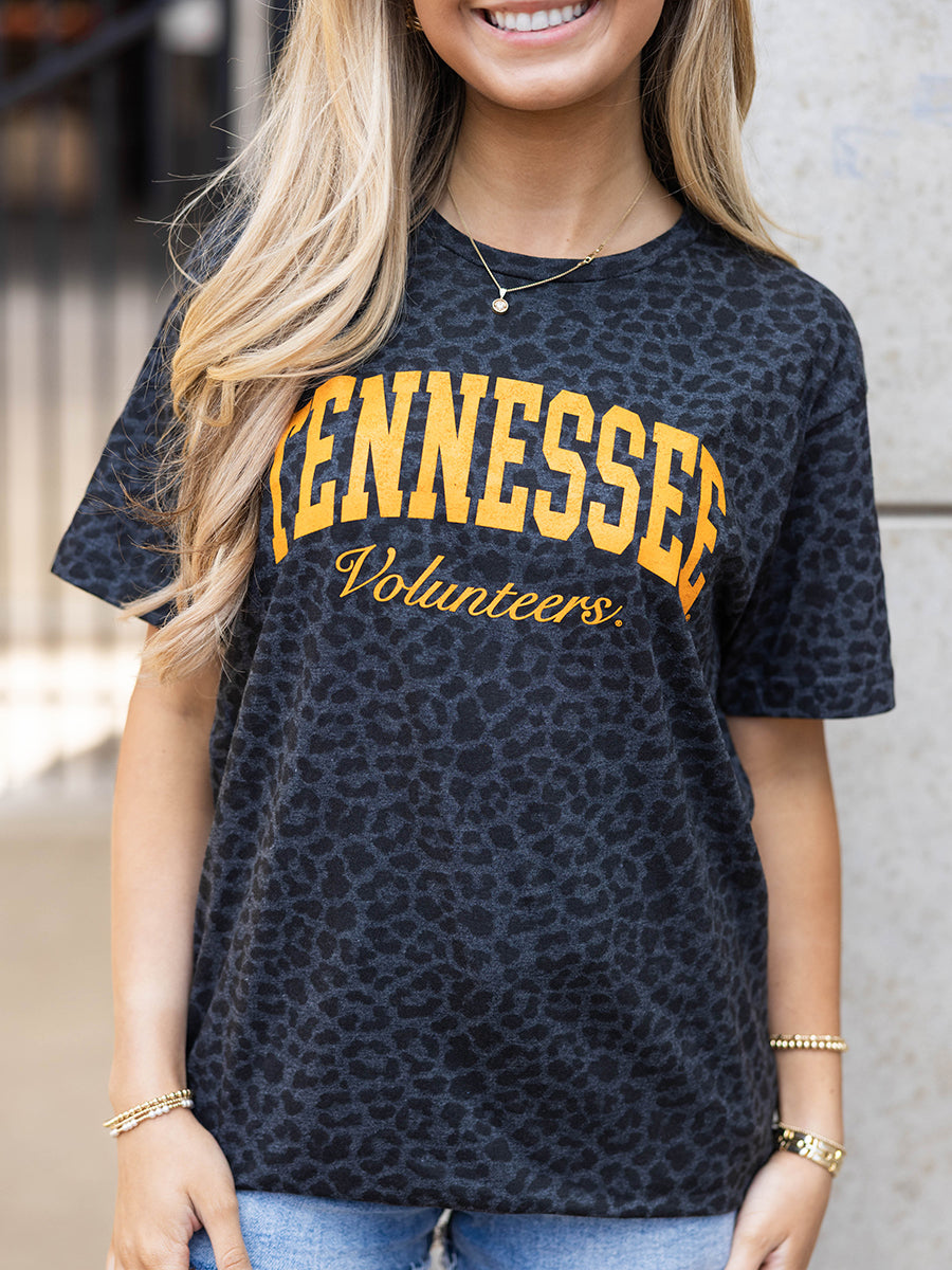 Black Leopard Tennessee Volunteers Short-Sleeve T-Shirt