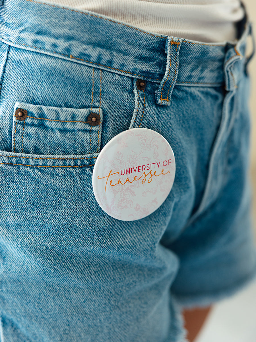3" University of Tennessee Toile Button