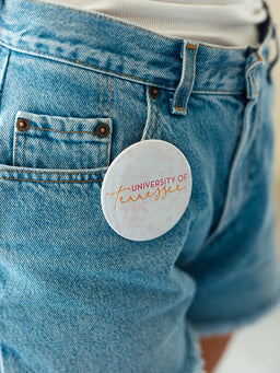 3" University of Tennessee Toile Button
