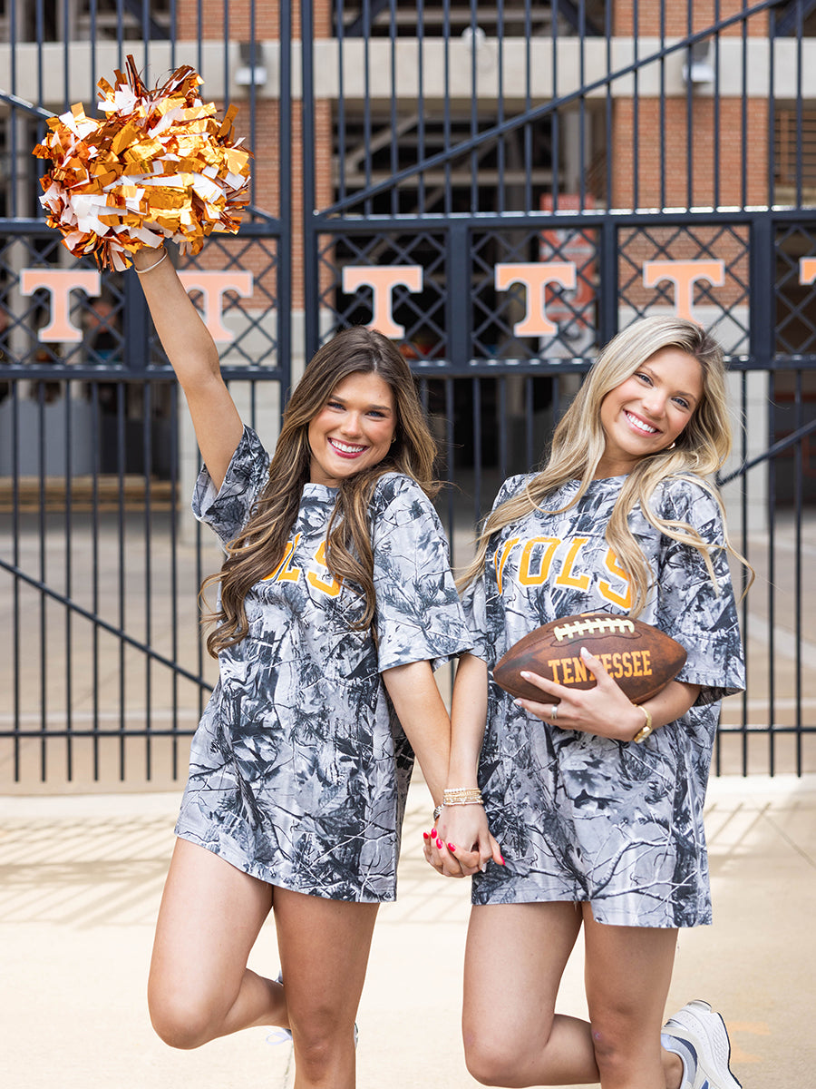 Orange "Vols" Camo Short-Sleeve T-Shirt