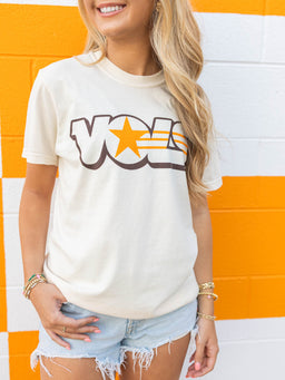 Cream Vols Star Short-Sleeve T-Shirt